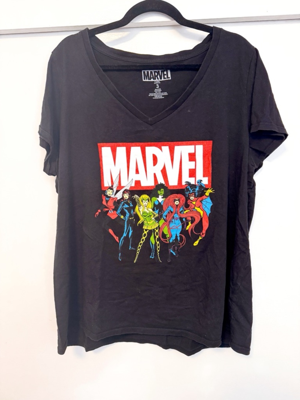 TORRID Graphic Tee Marvel Black Tee